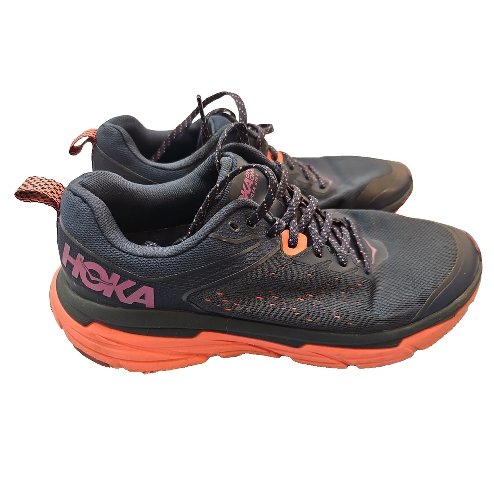 Hoka One One Challenger ATR 6 Womens 10B Navy Trail Running Shoes Sneaker CurRex